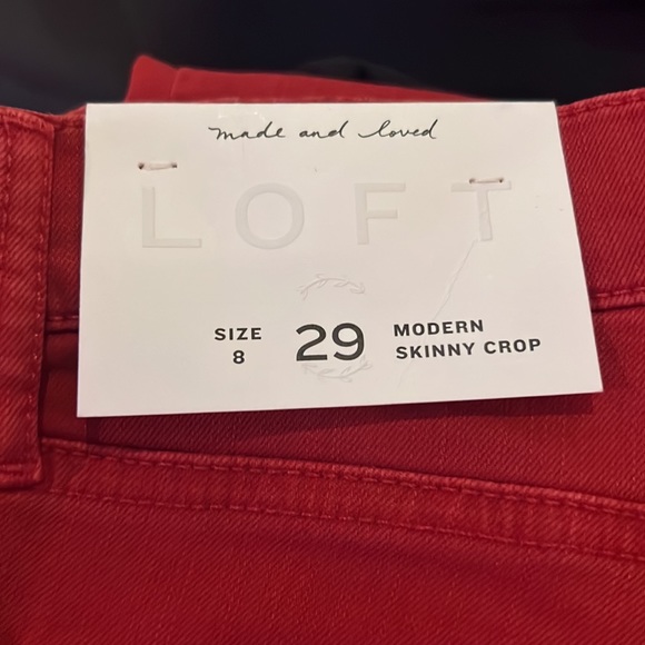 Loft dark reddish jeans - Picture 4 of 4